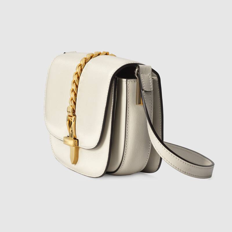 Gucci Sylvie 1969 Mini Shoulder Bag 615965 White